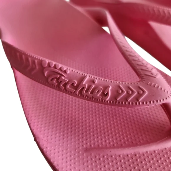 Archies Arch Support Thong Flip Flops Sandal Hot Pink US Men 9 Women 10 New - Picture 4 of 12